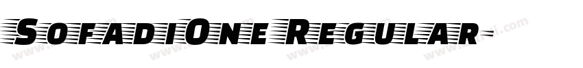 SofadiOne Regular字体转换 SofadiOne Regular字体转换
